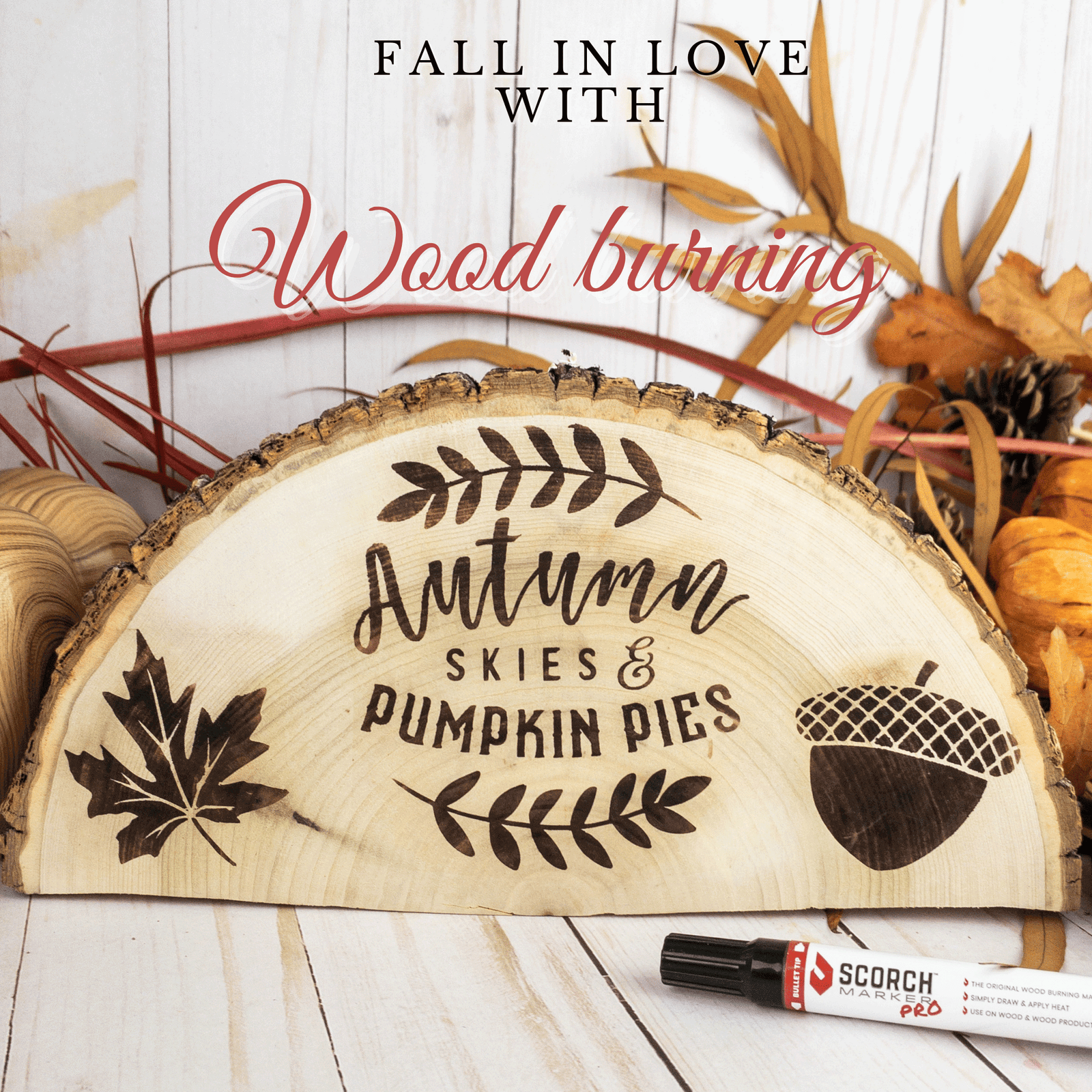 5 Fun Fall wood-burning ideas and patterns!