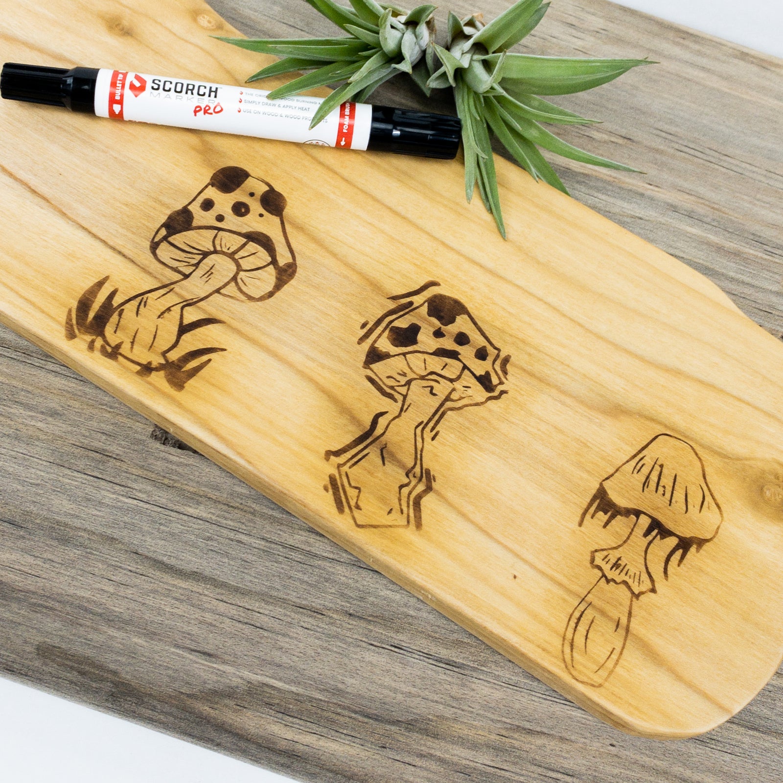6 NEW Mushroom Stencils to Combine with Your Scorch Marker