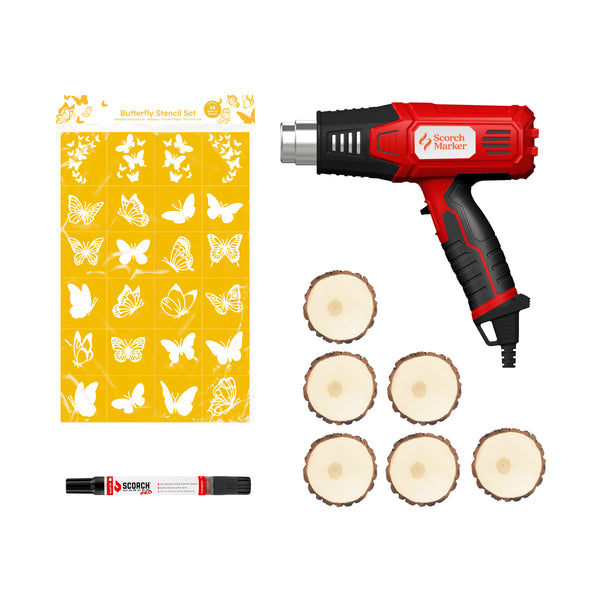 Scorch Marker Woodburning Pen Tool with Foam Tip and Brush, Non-Toxic  Marker for Burning Wood, Chemical Wood Burner Set, Do-it-Yourself Kit for  Arts