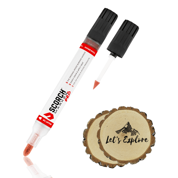  Scorch Marker Woodburning Pen Tool with Foam Tip and
