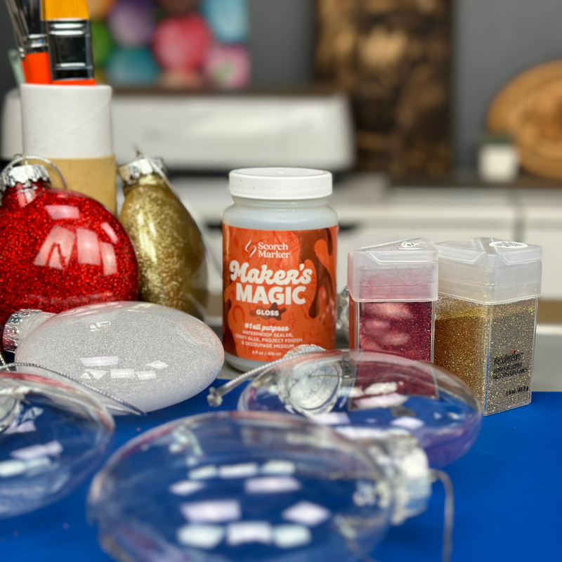 How to Make Glitter Ornaments DIY Ornaments Scorch Marker