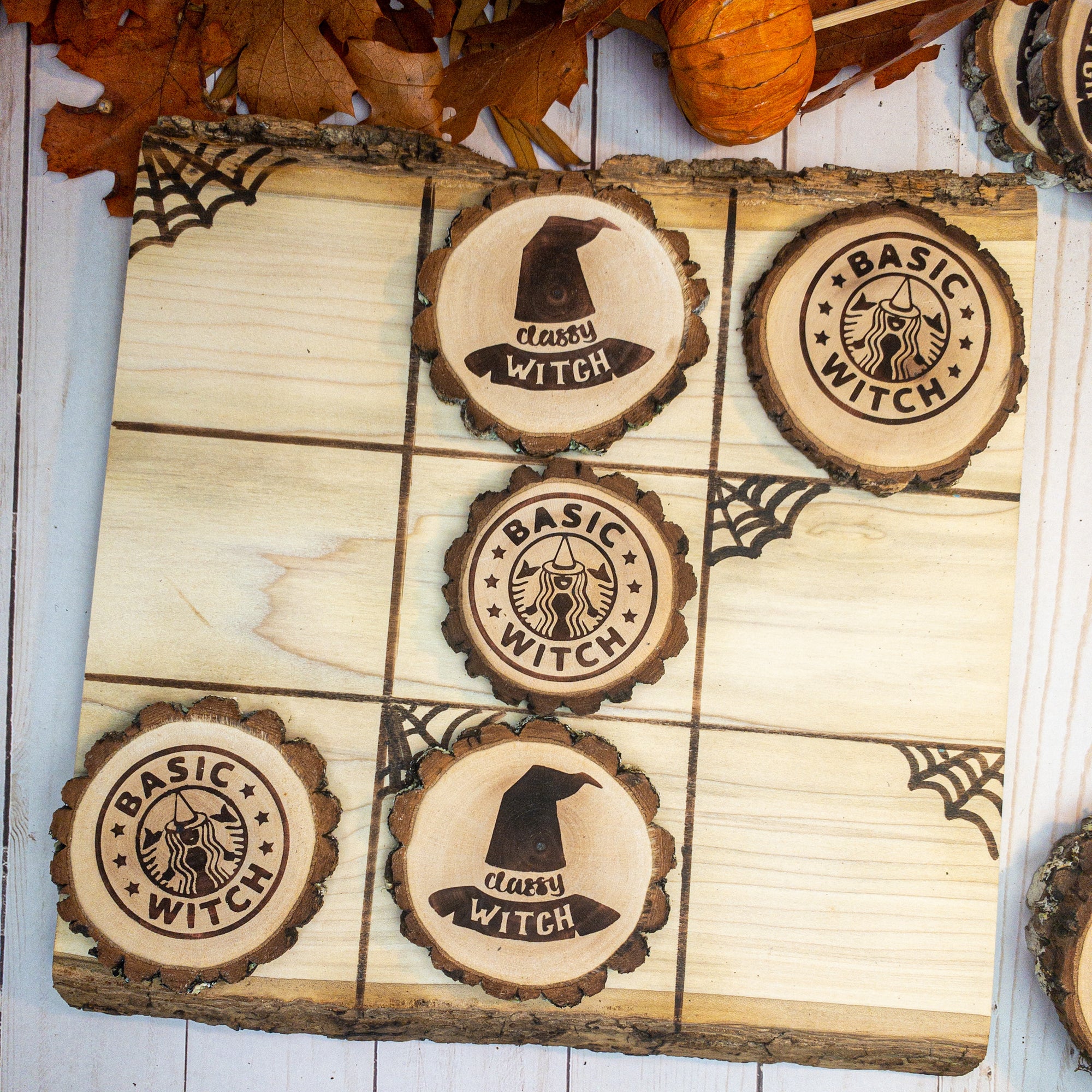 Halloween Tic-Tac-Toe Board and Pieces: A Ghoulishly Fun DIY Project
