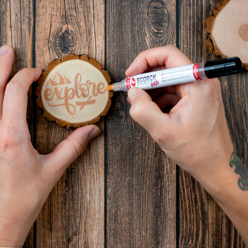How to use a wood-burning marker - A girl and a glue gun