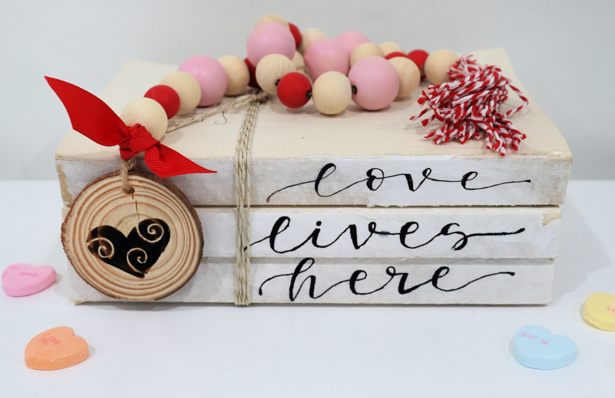Make Your Own Wood Burned Garland for Valentine's Day