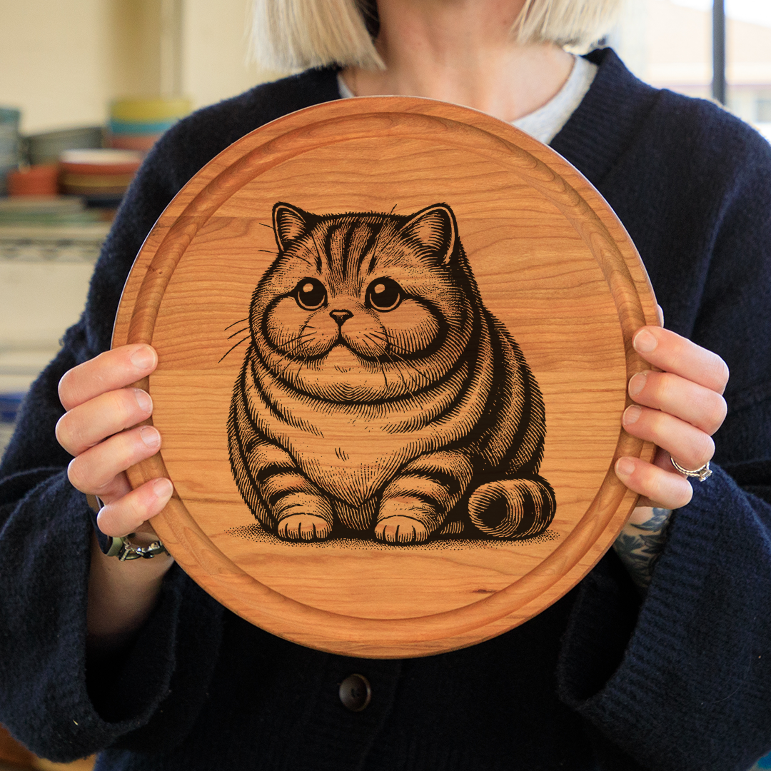 Chonky Kitten Cutting Board Kit