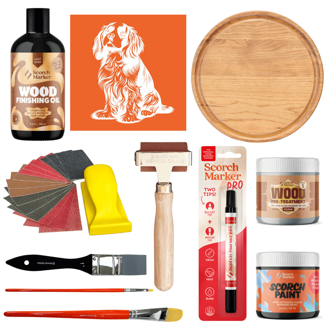 Cavalier King Charles Cutting Board Kit
