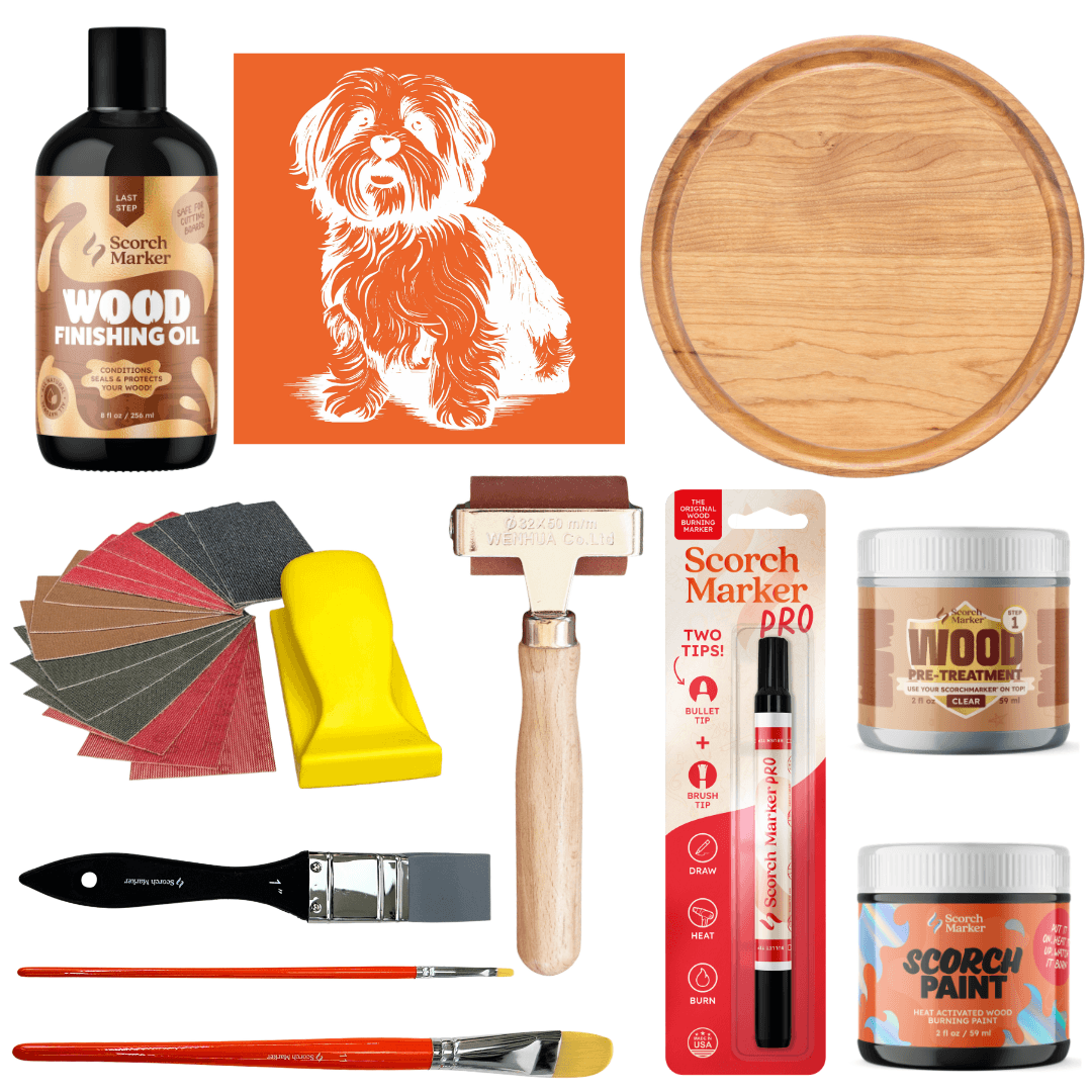 Havanese Cutting Board Kit