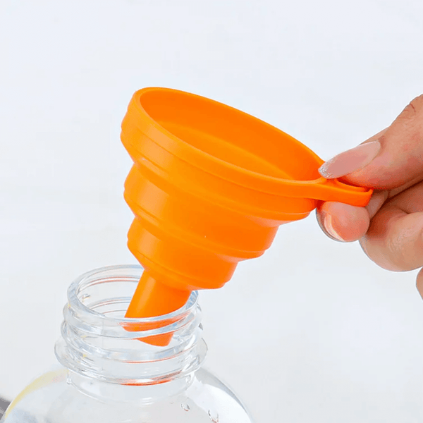 Collapsible, Silicone Funnel - Orange - Scorch Marker