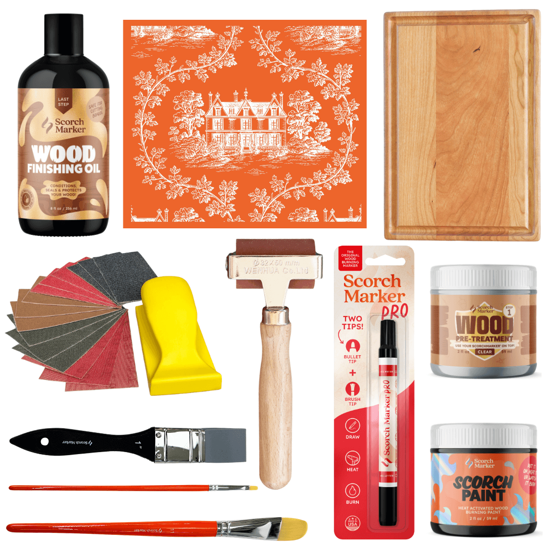 Rosewood Manor Cutting Board Kit