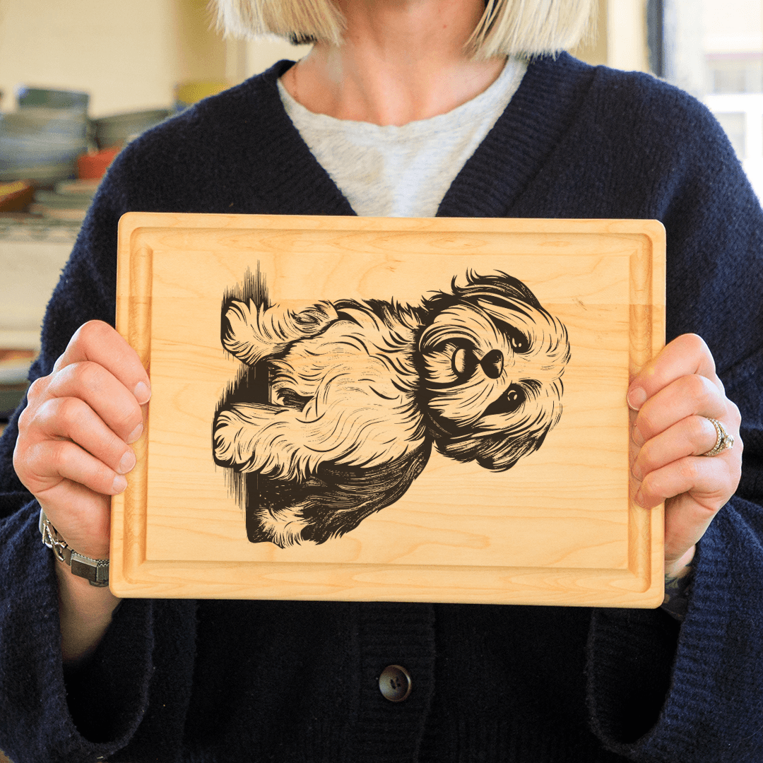 Havanese Mesh Stencil - Reusable & Adhesive (8.5x11")
