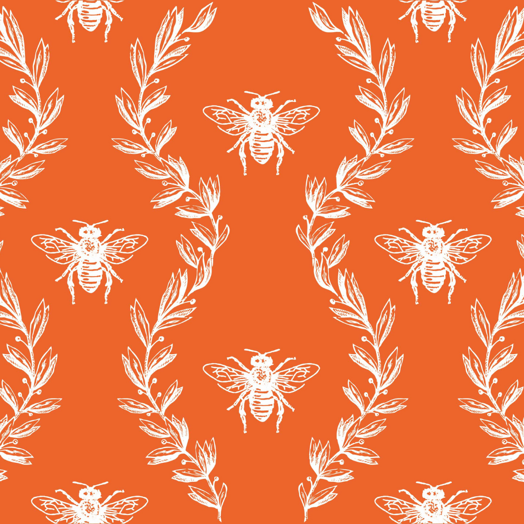 Bee Pattern Mesh Stencil - Reusable & Adhesive (8.5x11")
