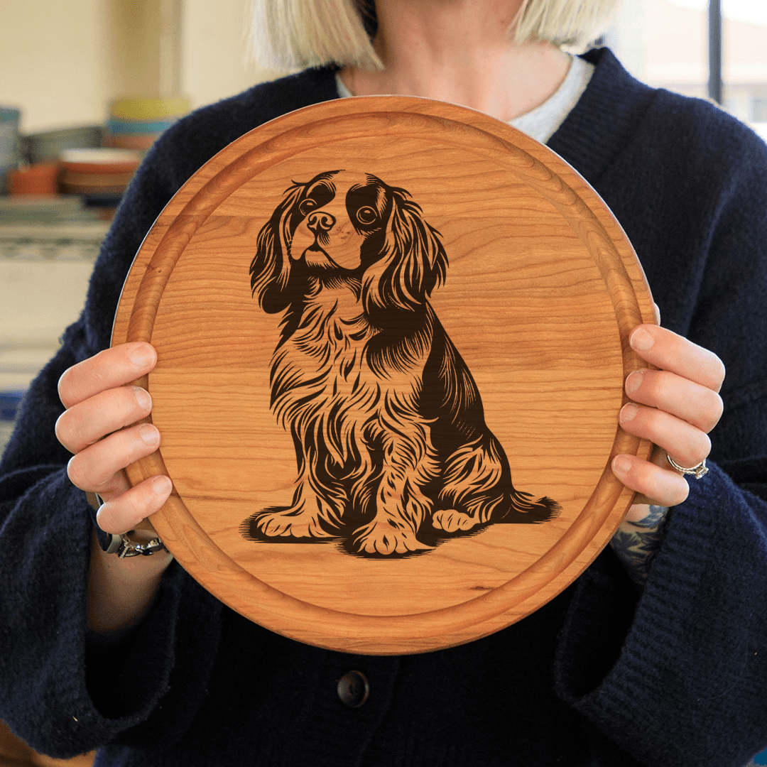 Cavalier King Charles Spaniel Mesh Stencil - Reusable & Adhesive (8.5x11")
