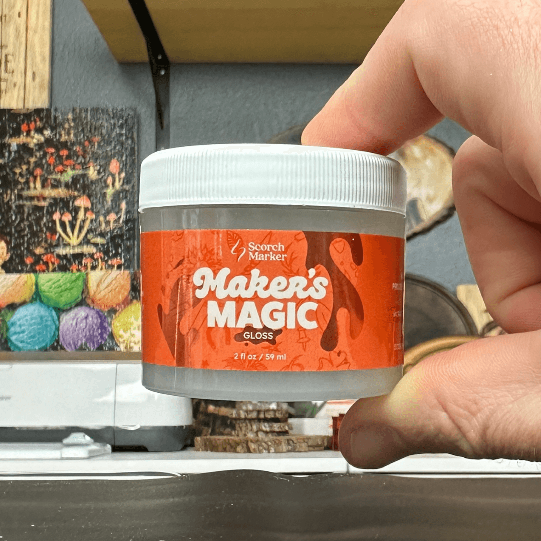 Maker's Magic Gloss 2oz 1 Craft Glue, Waterproof Sealer, Decoupage