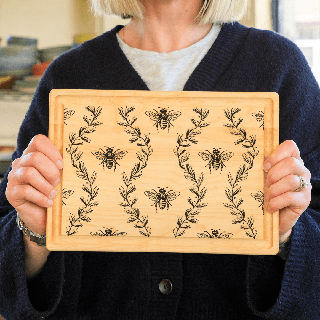 Bee Pattern Mesh Stencil - Reusable & Adhesive (8.5x11")