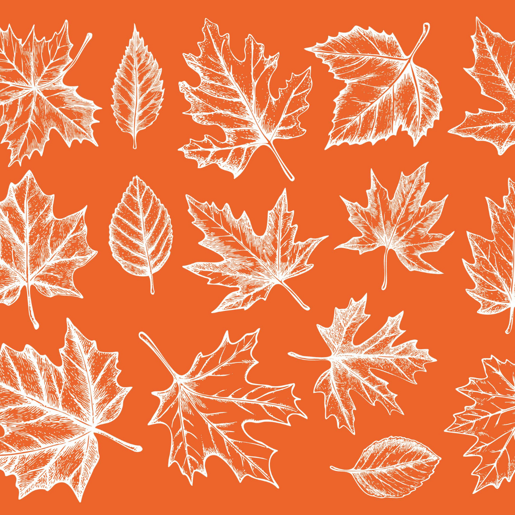 Fall Leaves Mesh Stencil - Reusable & Adhesive (8.5x11")