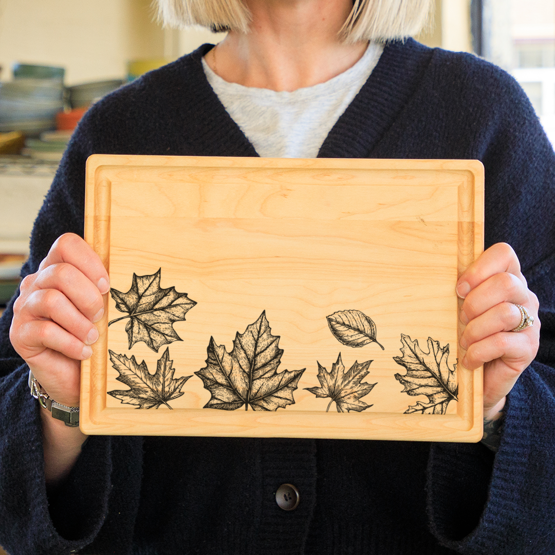 Fall Leaves Cutting Board Kit