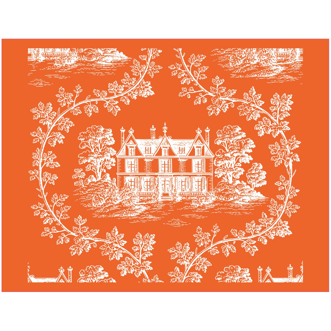 Rosewood Manor Mesh Stencil - Reusable & Adhesive (8.5x11")