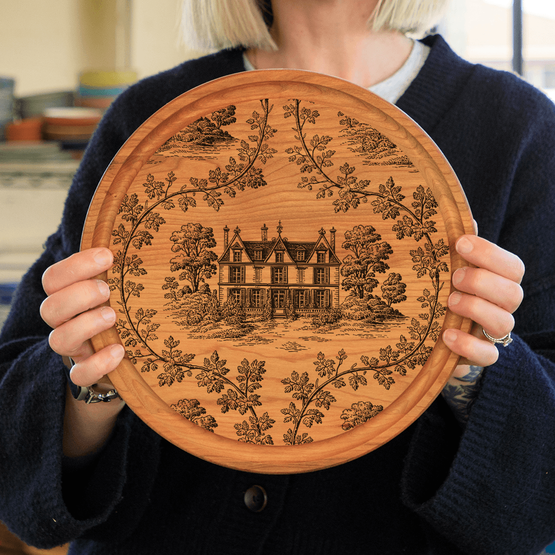 Rosewood Manor Mesh Stencil - Reusable & Adhesive (8.5x11")