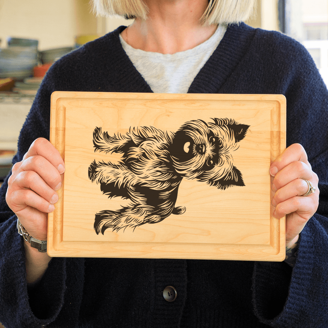 Yorkshire Terrier Mesh Stencil - Reusable & Adhesive (8.5x11")