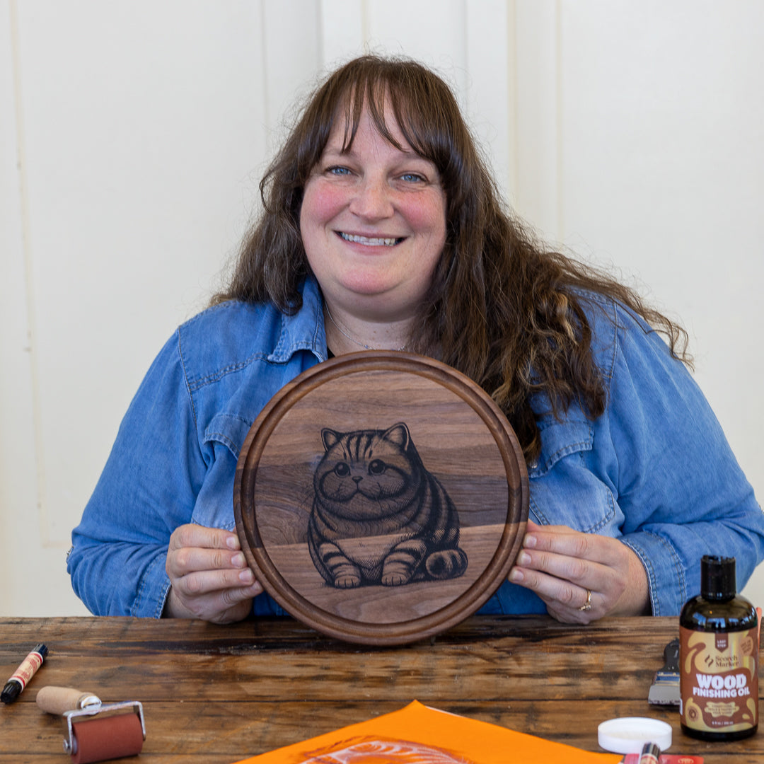 Chonky Kitten Cutting Board Kit