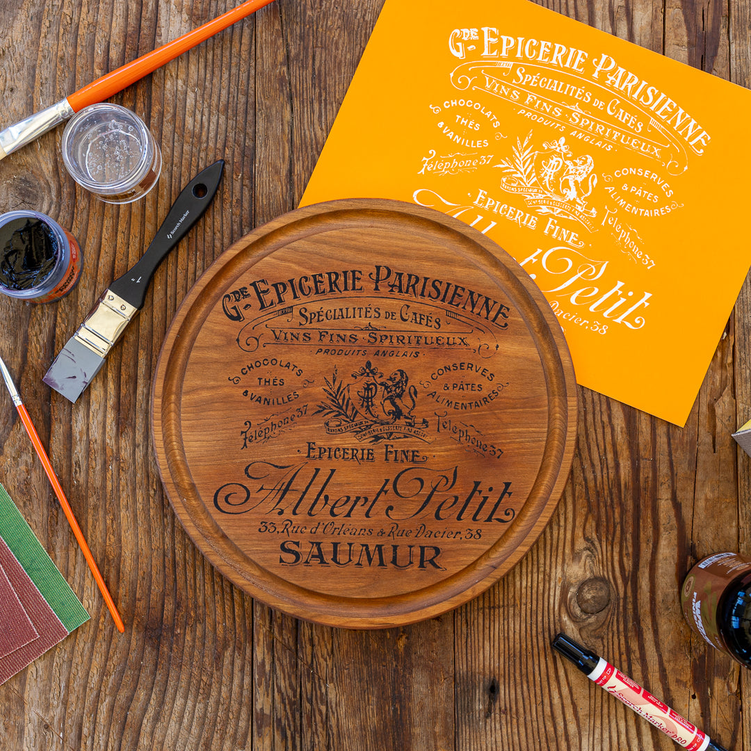 French Epicerie Cutting Board Kit