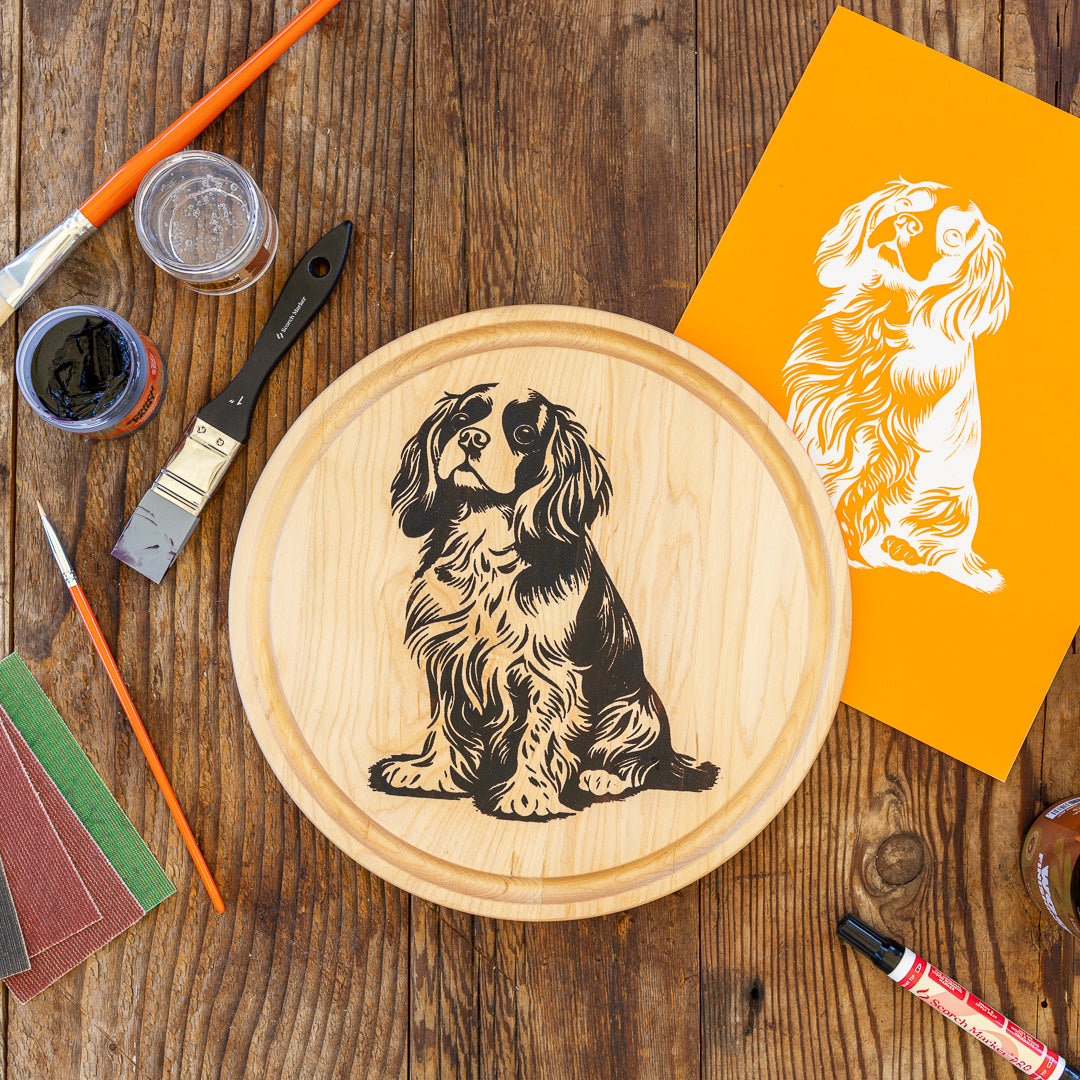 Cavalier King Charles Cutting Board Kit