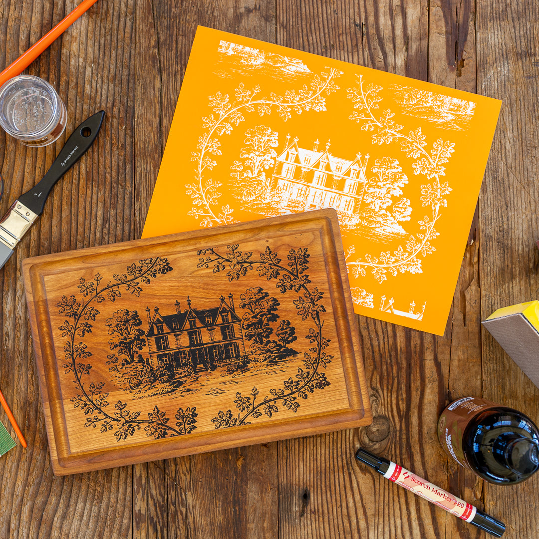 Rosewood Manor Cutting Board Kit