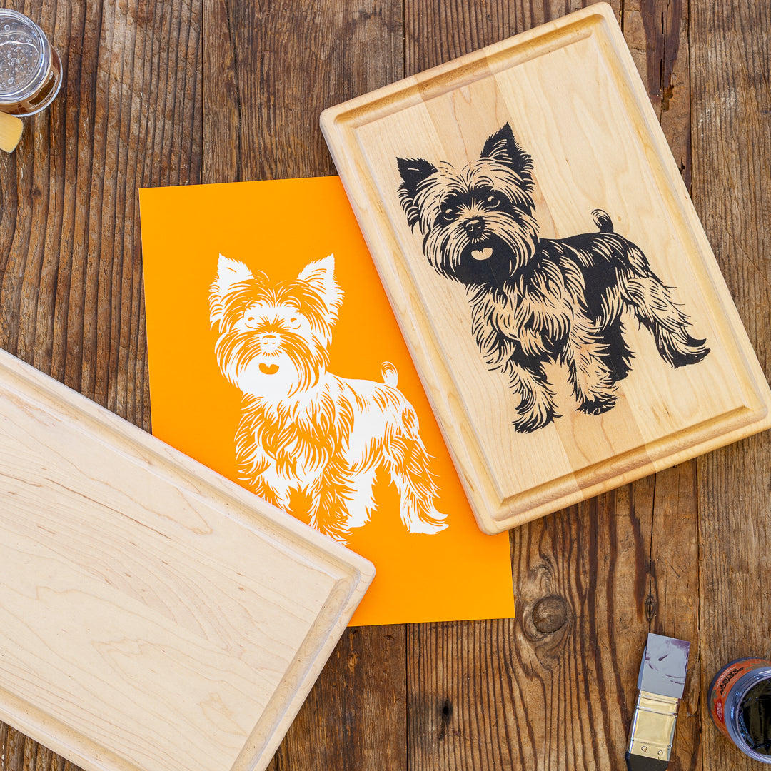 Yorkshire Terrier Cutting Board Kit