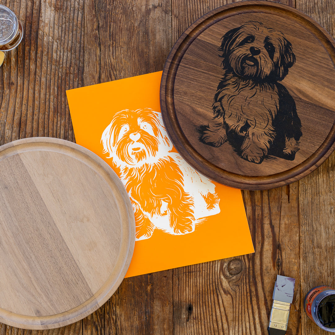 Havanese Cutting Board Kit