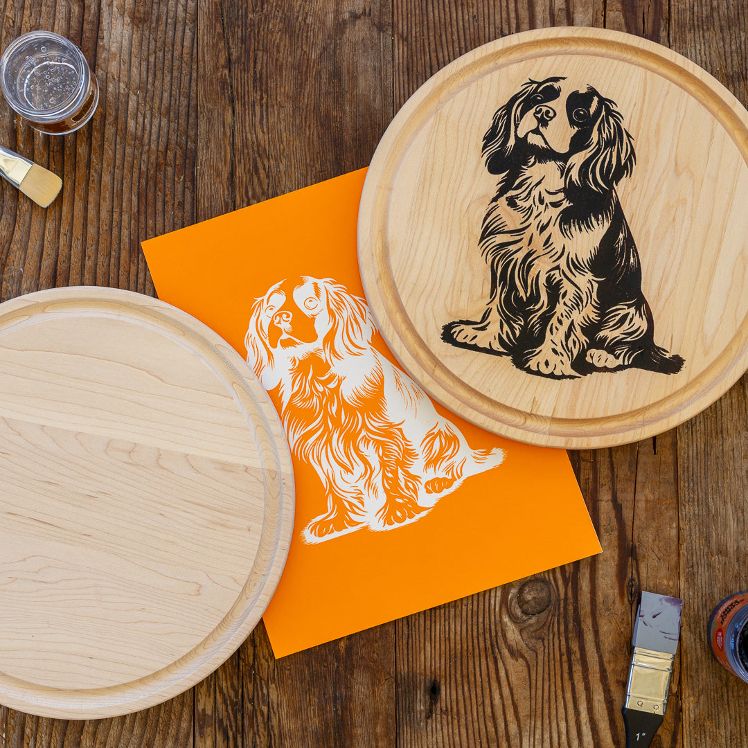 Cavalier King Charles Cutting Board Kit
