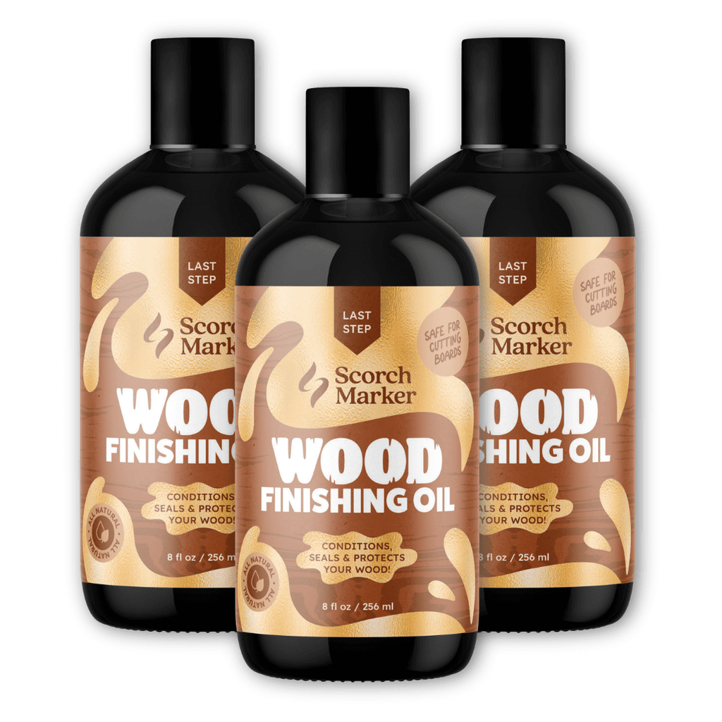 Wood Finishing & Cutting Board Oil - 3 Pack