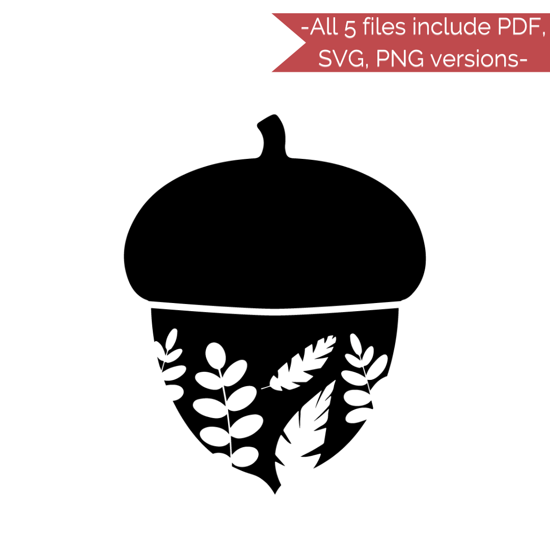 Acorn Stencil