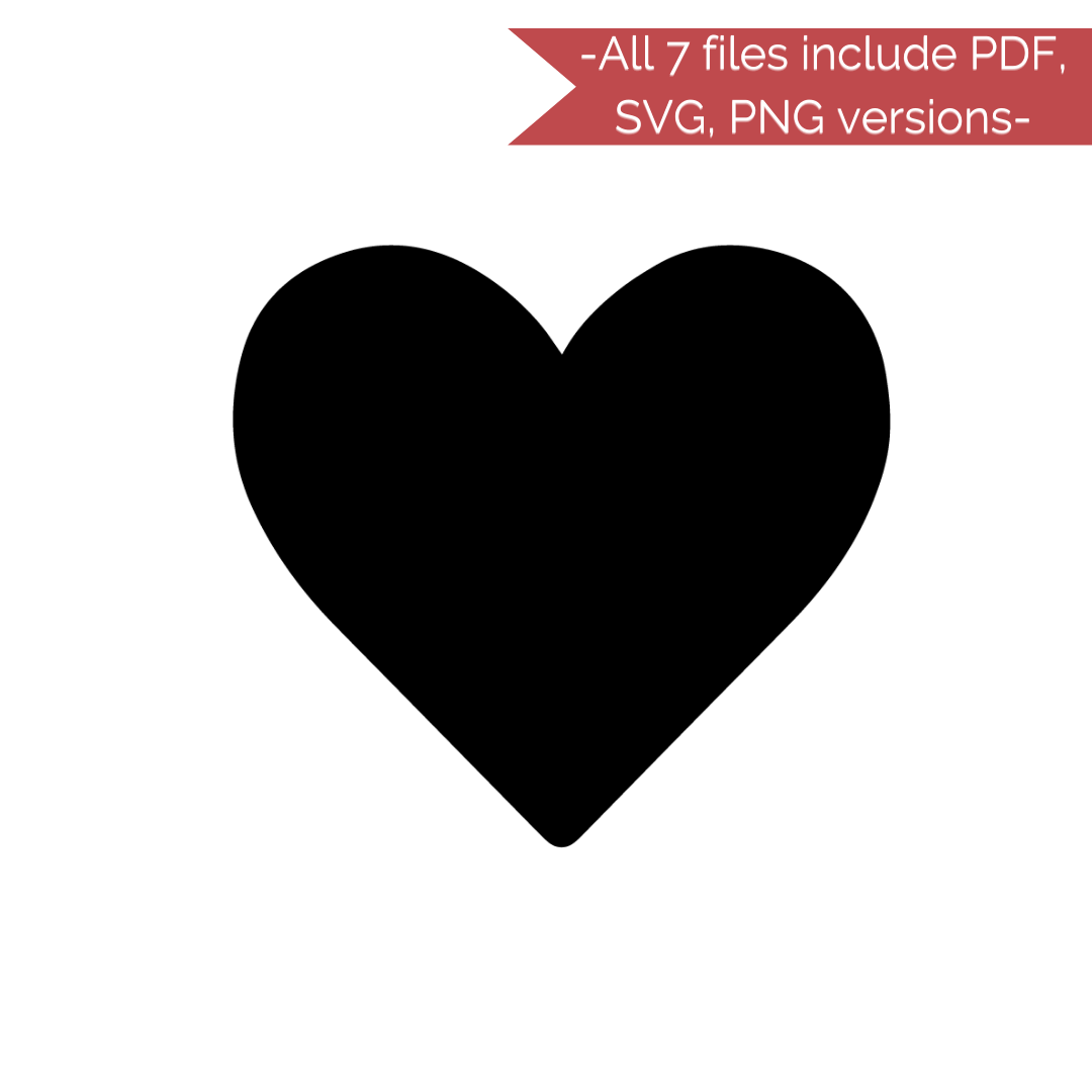 Valentine&#39;s Day Stencil Cut Files! 2021 [AI SVG PNG DXF]