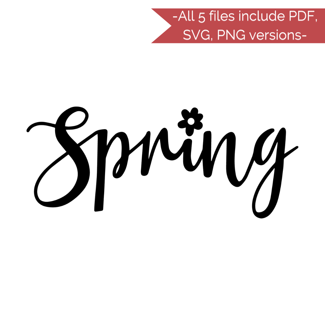 Spring Stencil Cut Files! 2021 [AI SVG PNG DXF]